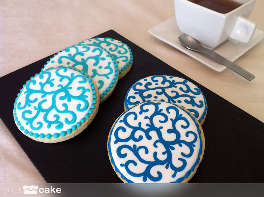 Galletas decoradas azules - Foto Mini 0