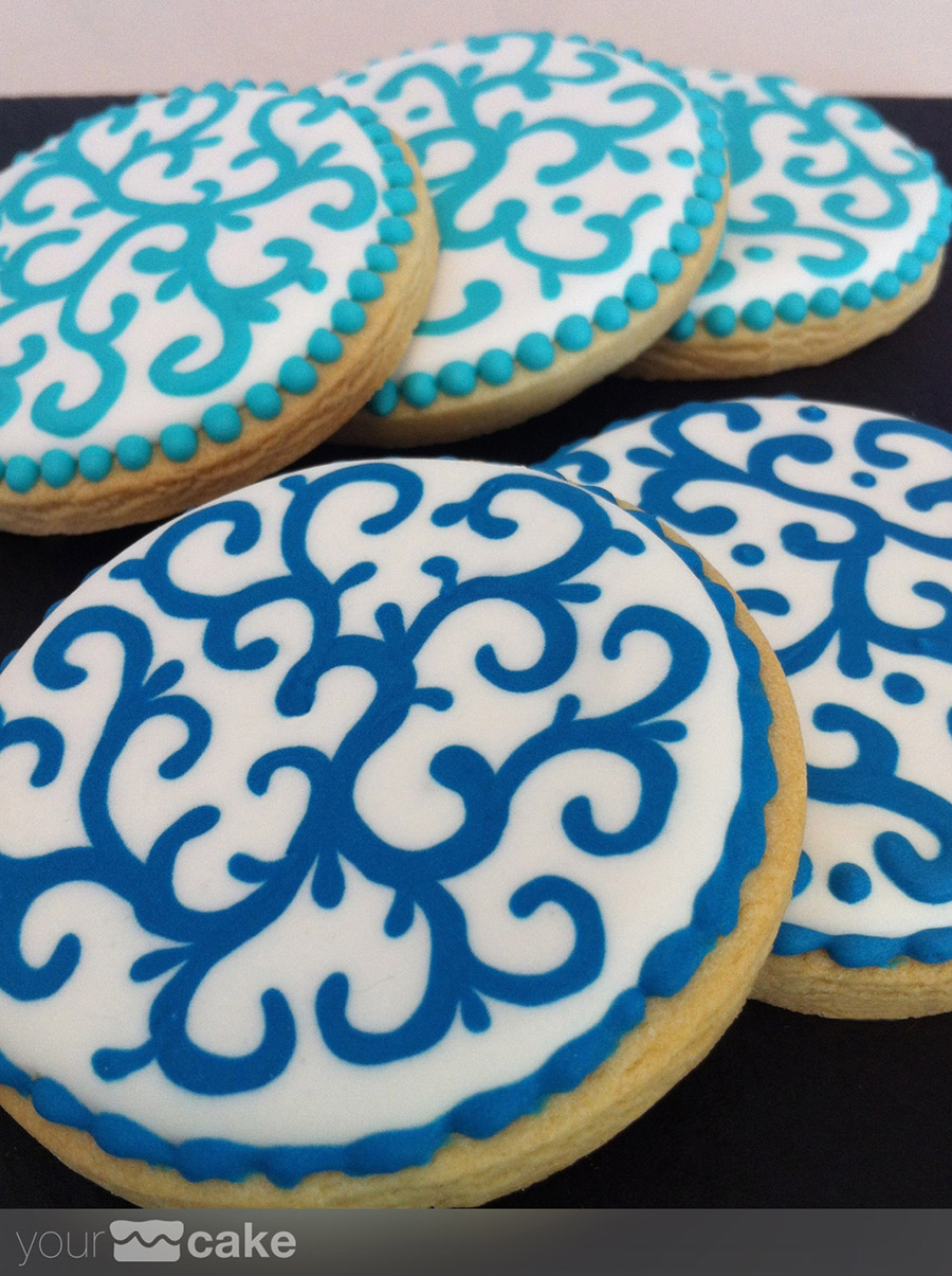 Galletas decoradas azules - Foto Mini 1