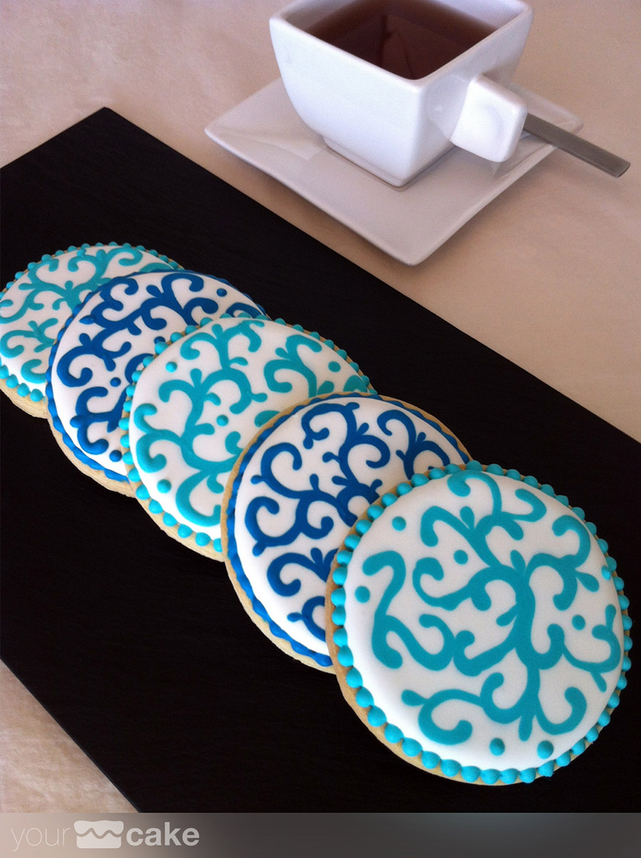 Galletas decoradas azules - Foto Mini 2