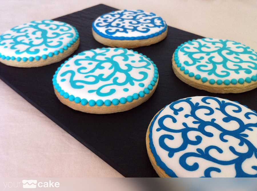 Galletas decoradas azules - Foto Mini 3
