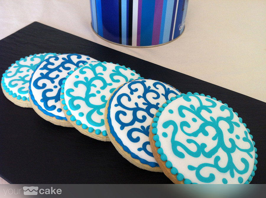 Galletas decoradas azules - Foto Mini 4