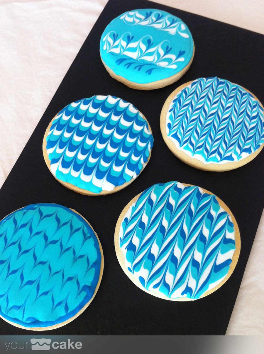 Galletas decoradas azules - Foto Mini 6