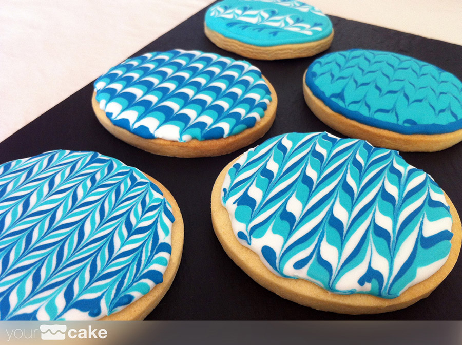 Galletas decoradas azules - Foto Mini 7