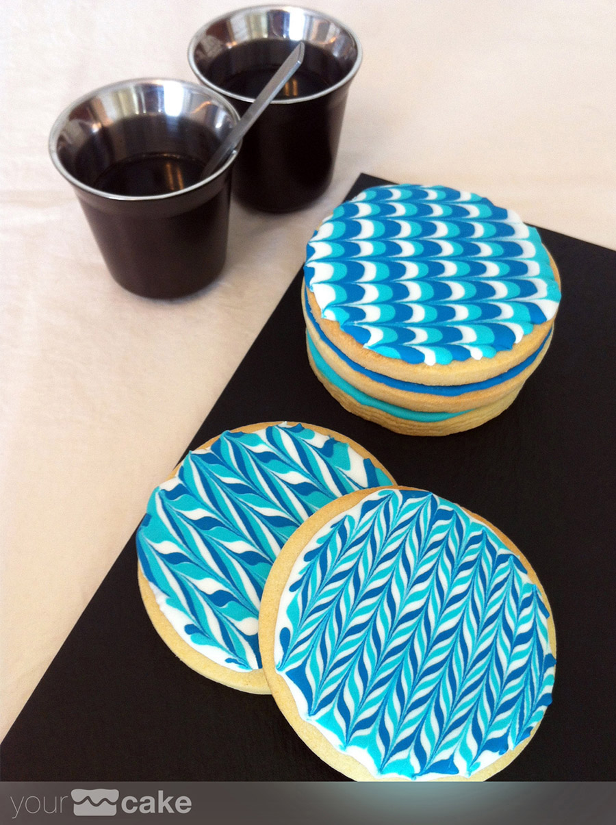 Galletas decoradas azules - Foto Mini 8