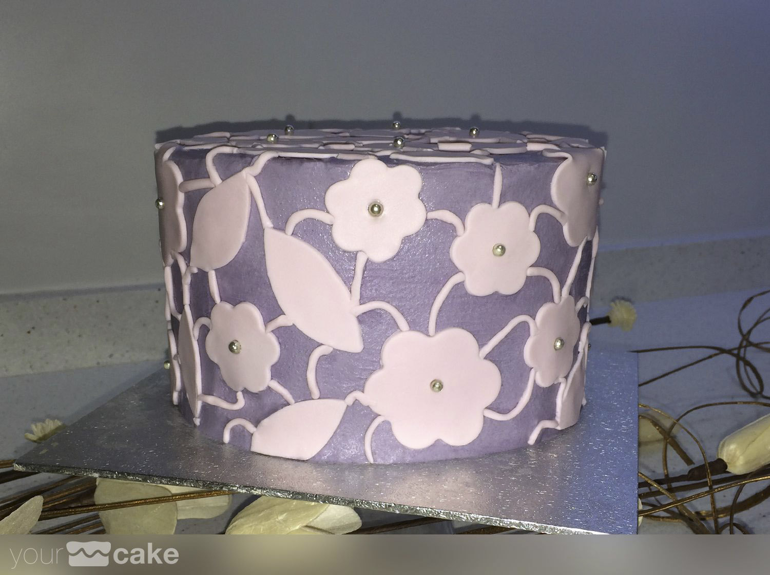 Tarta Aniversario violetas - Foto Mini 2