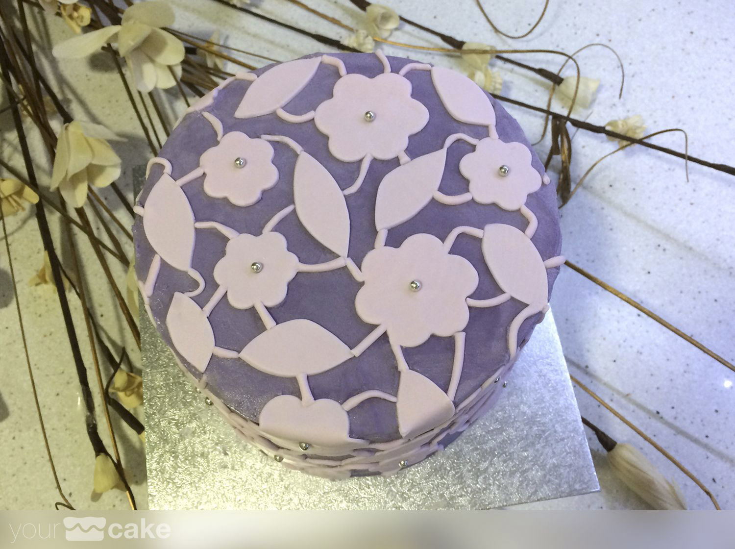 Tarta Aniversario violetas - Foto Mini 3