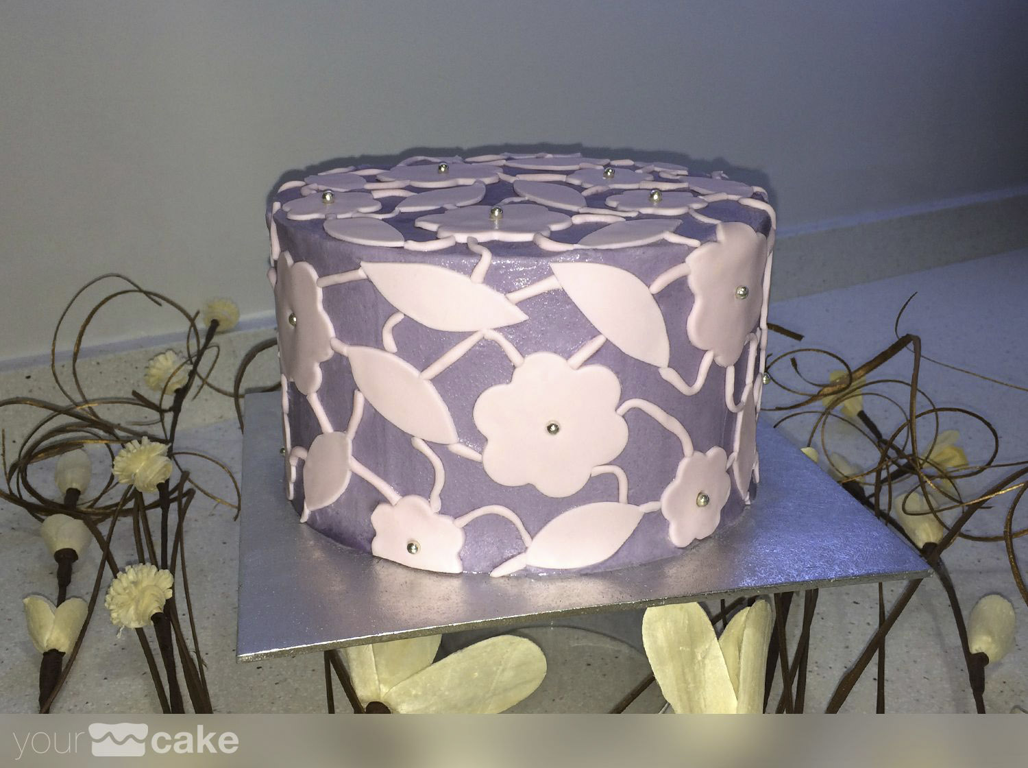 Tarta Aniversario violetas - Foto Mini 4