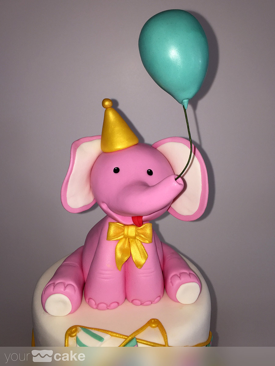 Tarta Elefante Rosa - Foto Mini 1