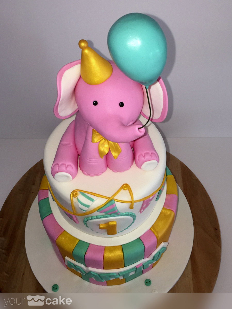 Tarta Elefante Rosa - Foto Mini 5