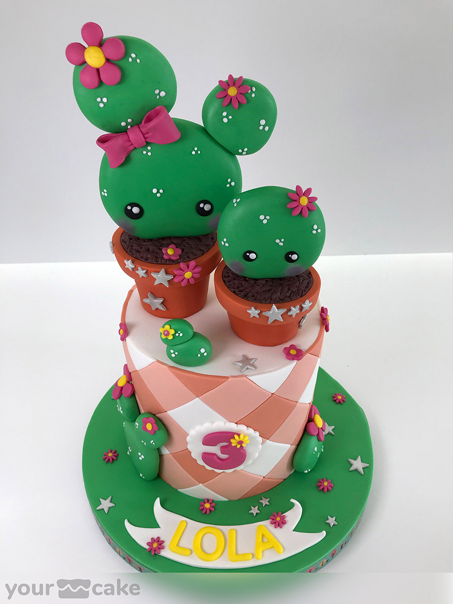 Tarta cactus - Foto Mini 1