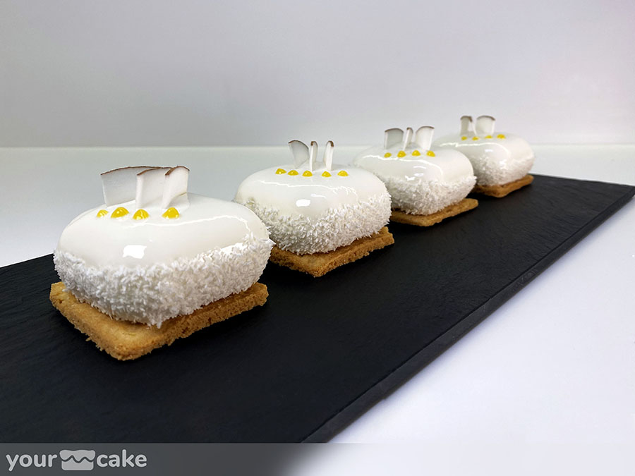 Mini tartas mousse de coco y piña caramelizada - Foto Mini 2