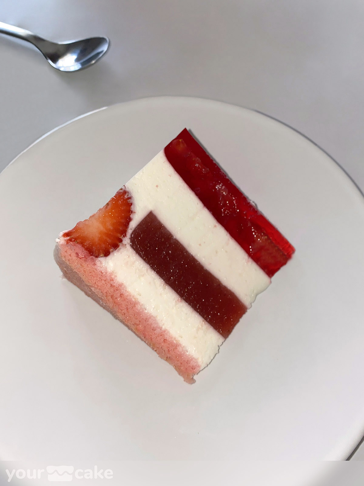 Tarta mousse de queso, fresa y gelatina - Foto Mini 1
